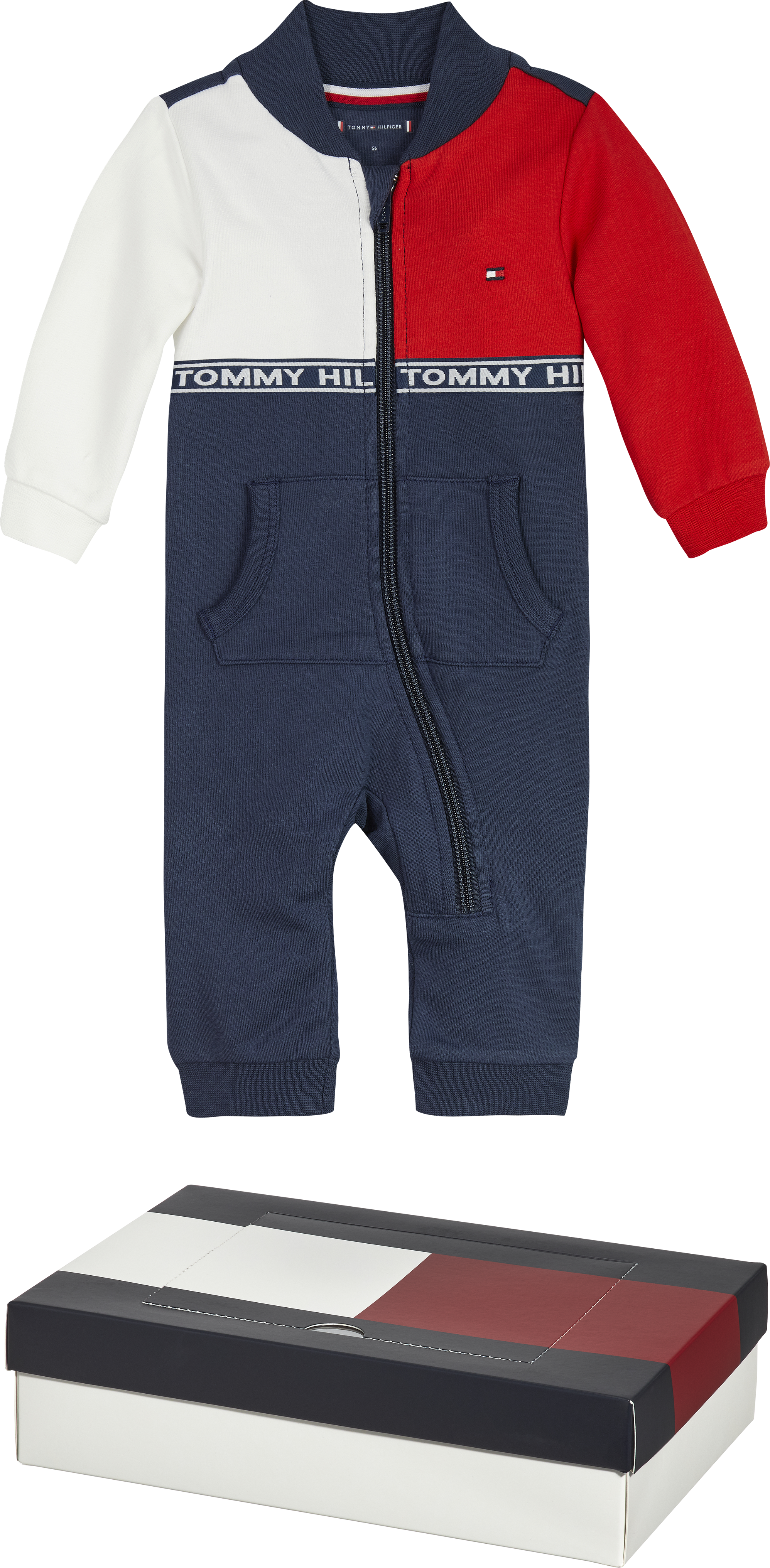 Tommy Hilfiger Baby Colorblock Coverall Giftbox